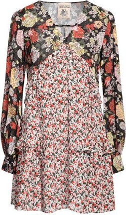 Sanctuary Tiered Picot Dress Women's Dress Bandana Print : XS (US