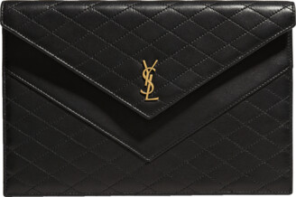 Saint Laurent Triangle Quilted Pouch Key Chain - ShopStyle