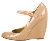 Thumbnail for your product : Sergio Rossi Patent Leather Wedge Pumps