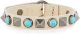 Thumbnail for your product : Valentino Rockstud Rolling Leather Bracelet
