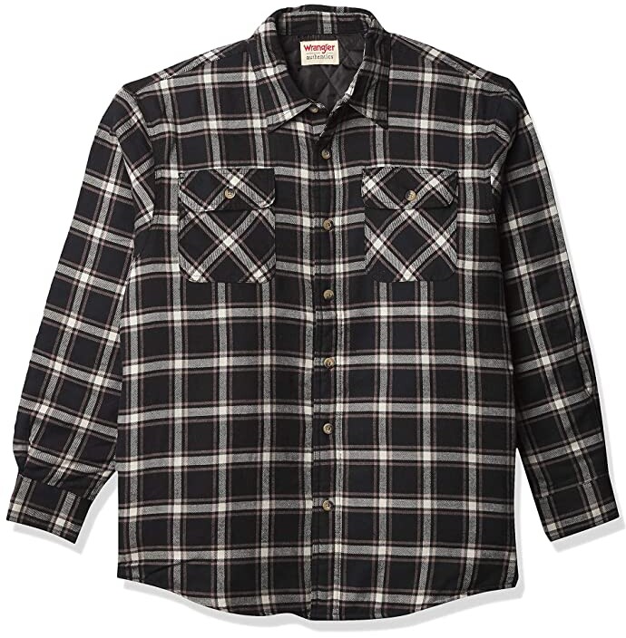 nylon lined flannel shirt jacket