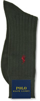Thumbnail for your product : Polo Ralph Lauren Ribbed Cotton-Blend Socks