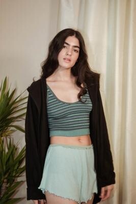 rayon spandex open front cardigan