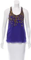 Thumbnail for your product : Adam Silk Embellished Top