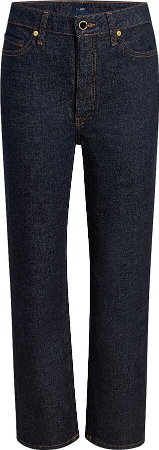 KHAITE Women's Abigail Straight-Leg Ankle Crop Jeans - Benson - Size 25