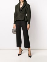 Thumbnail for your product : Alexander McQueen Peplum Ribbed Cardigan