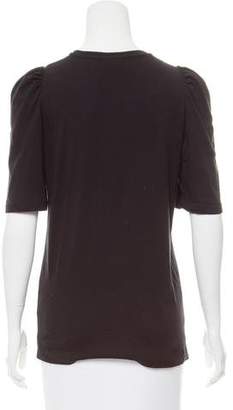 Dries Van Noten Gathered Short Sleeve T-Shirt