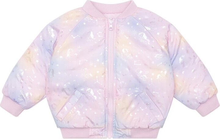 Huxbaby Osmic Unicorn Reversible Bomber ShopStyle Girls' Outerwear