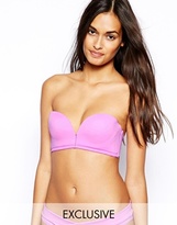 Thumbnail for your product : ASOS FULLER BUST Exclusive Sweetheart Bandeau Bikini Top DD-F