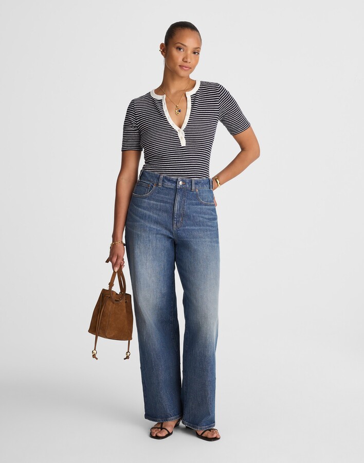 Madewell The Petite Curvy Perfect Vintage Wide-Leg Jean