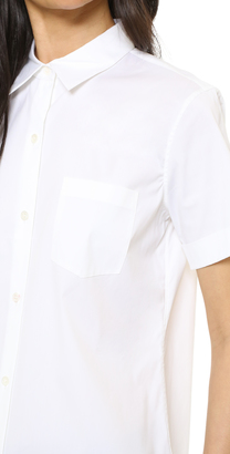 Theory Luxe Uniform Button Down Blouse