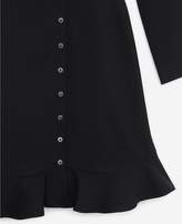 Thumbnail for your product : The Kooples Short buttoned black dress in crepe