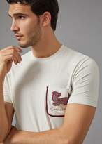 Thumbnail for your product : Giorgio Armani T-Shirt In Stretch Jersey With Print
