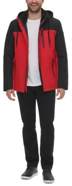 calvin klein red jacket mens