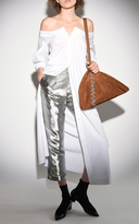 Thumbnail for your product : Isa Arfen Metallic Cropped Pants