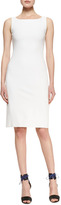 Thumbnail for your product : Adam Lippes Sleeveless Cady Dress with Back Zip, White