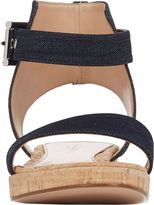 Thumbnail for your product : Gianvito Rossi Women's Denim Ankle-Strap Platform Sandals-Blue