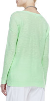 Thumbnail for your product : Eileen Fisher Linen-Blend Bateau Top