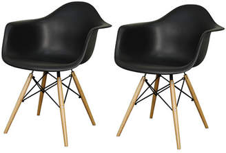 Brayden Studio Pospisil Arm Chair with Wooden Legs