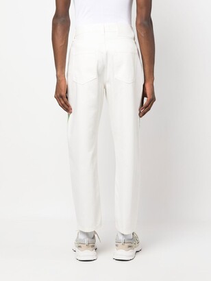 Karl Lagerfeld Paris Contrast-Trim Tapered Jeans