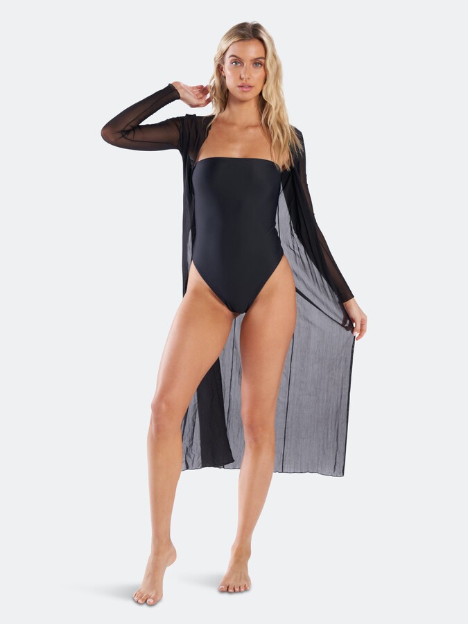 mesh beach cover up