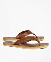 leather sole flip flops