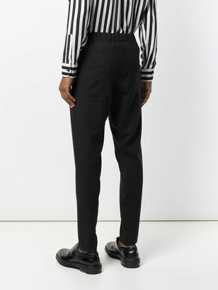 Ann Demeulemeester piped skinny tailored track pants