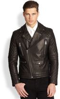 Thumbnail for your product : Richard Chai Andrew Marc x Phoenix Asymmetrical Leather Moto Jacket