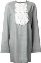 Thumbnail for your product : Lardini rouche bib shift dress