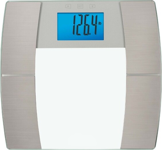 EatSmart EatSmartPrecisionBodyCompositionScale-550lbCapacityDigitalBodyFatScalewithBMI&CalMaxFunctions-BlueBacklitDisplay