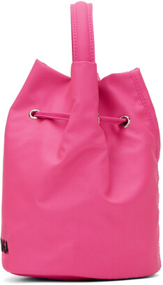 Balenciaga Pink XS Drawstring Wheel Bucket Bag
