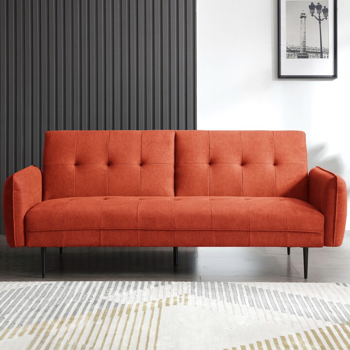 Dunelm Myles Sofa Bed Orange ShopStyle