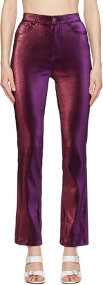 Area Purple Slit Trousers