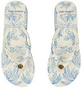 Thumbnail for your product : Tory Burch Palm Tree Print Flip Flops