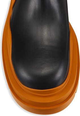 Bottega Veneta Contrast-Sole Leather Tire Boots