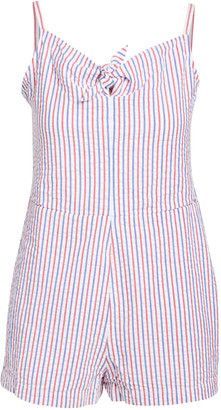 seersucker romper womens