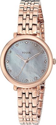 Fossil Women's Quartz Stainless Steel Watch, Color:Rose Gold-Toned (Model: ES4031)