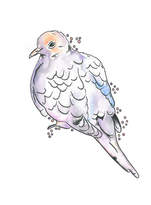 Thumbnail for your product : Pigeon North and Fauna Pastel Art Print