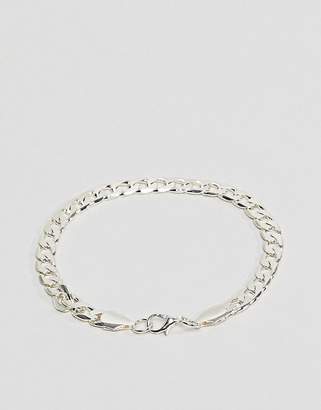 Reclaimed Vintage Inspired Curb Link Bracelet In Silver Exclusive To ASOS