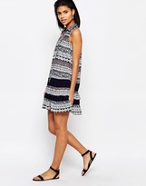 Thumbnail for your product : Moon River Drop Waist Dress in Lace Print
