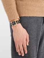 Thumbnail for your product : Gucci G-timeless Bee And Star-print Leather Watch - Black Multi