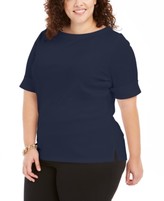 Thumbnail for your product : Karen Scott Plus Size Cotton T-Shirt, Created for Macy's