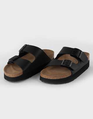 Birkenstock Two Strap Women's Black Sandals | ShopStyle