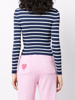 Thumbnail for your product : RED Valentino Stripe Pattern Knitted Top