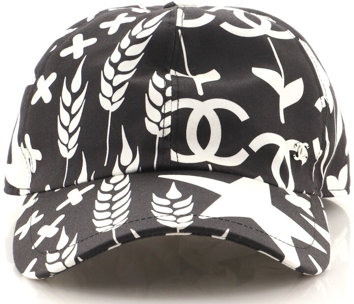 Chanel CC Lucky Symbols Baseball Cap Printed Cotton - ShopStyle Hats
