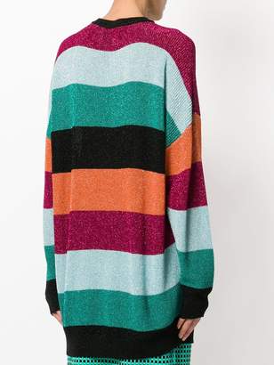 Laneus striped sweater dress