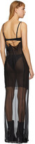 Thumbnail for your product : Ann Demeulemeester Black Godetia Ribbon Slip Dress