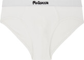 Thumbnail for your product : Alexander McQueen White Graffiti Briefs