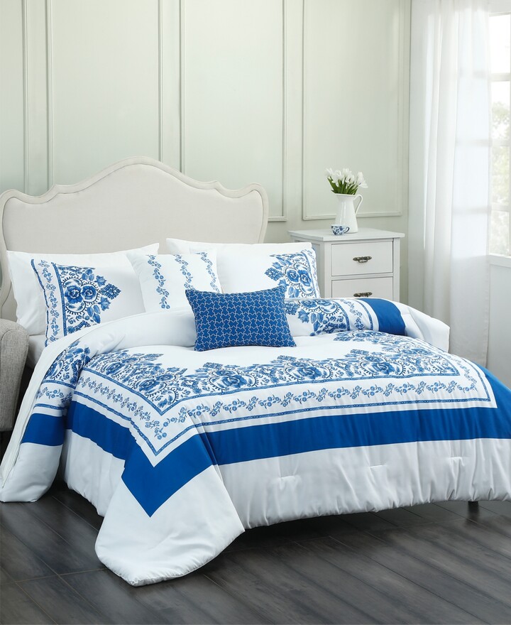 Small World Home Annalise 9Pc. California King Comforter Set, Created