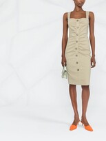 Thumbnail for your product : Pinko Buttoned-Up Draped Dress